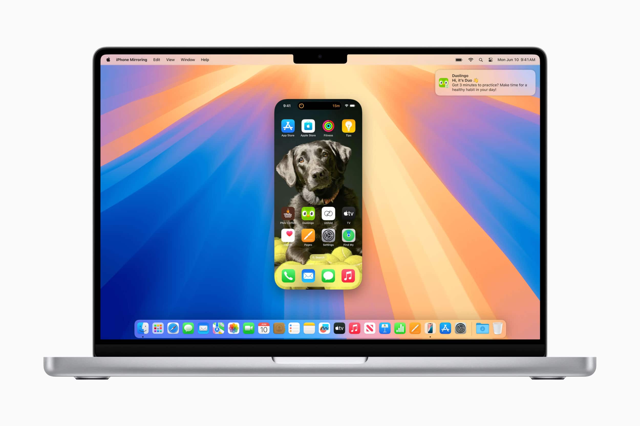 macos mit simuliertem iphone und ios